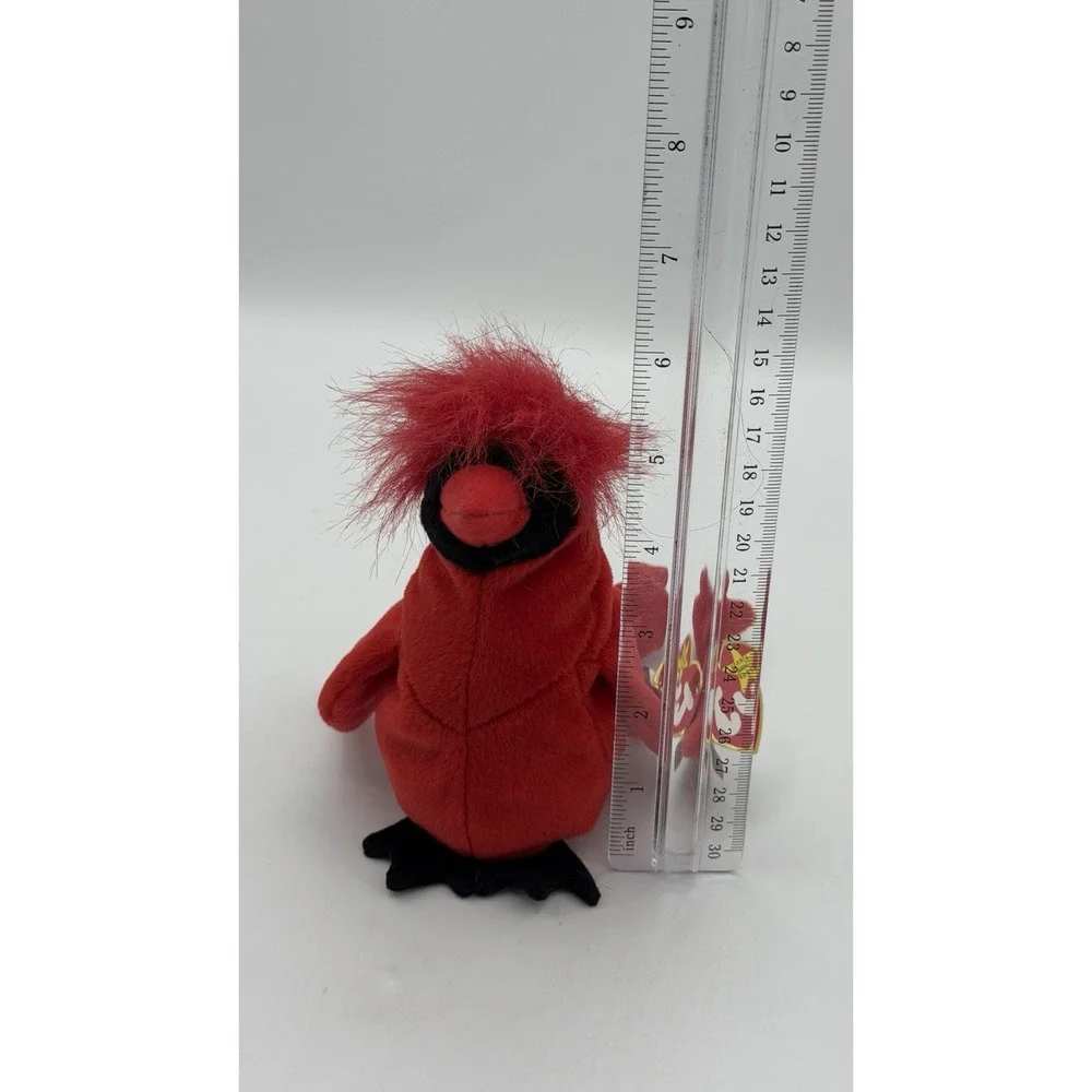 NEW w/ Tags - TY Beanie Babies Mac the Cardinal Bird - 1999 - Retired
